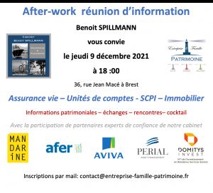 Réunion d'informations patrimoniales le 9 décembre 2021